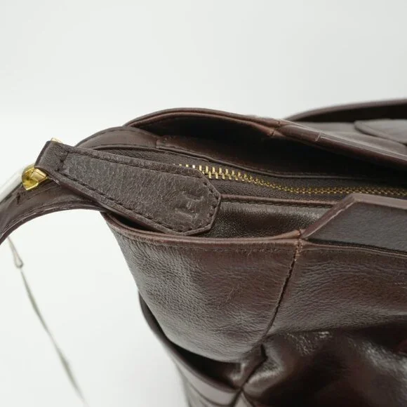 NWT Halston Heritage XL Bag Dark Chocolate Brown Travel Weekender Carry On Bag